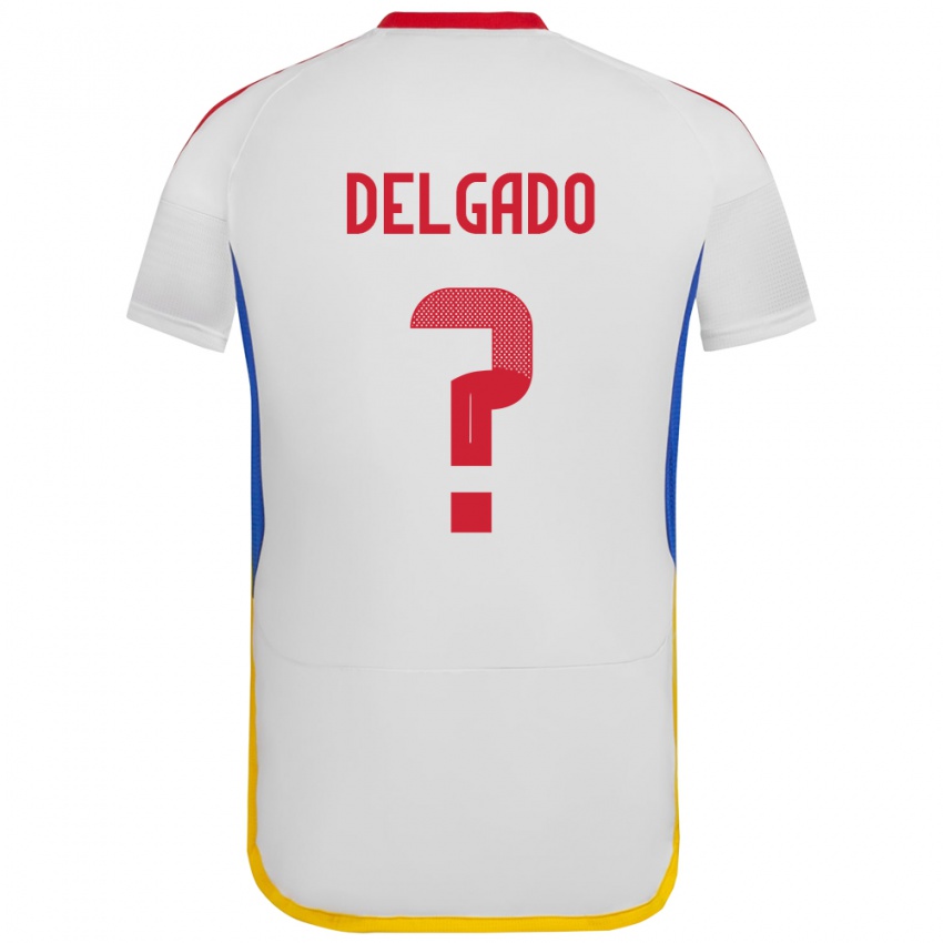 Dames Venezuela Álex Delgado #0 Wit Uitshirt Uittenue 24-26 T-Shirt