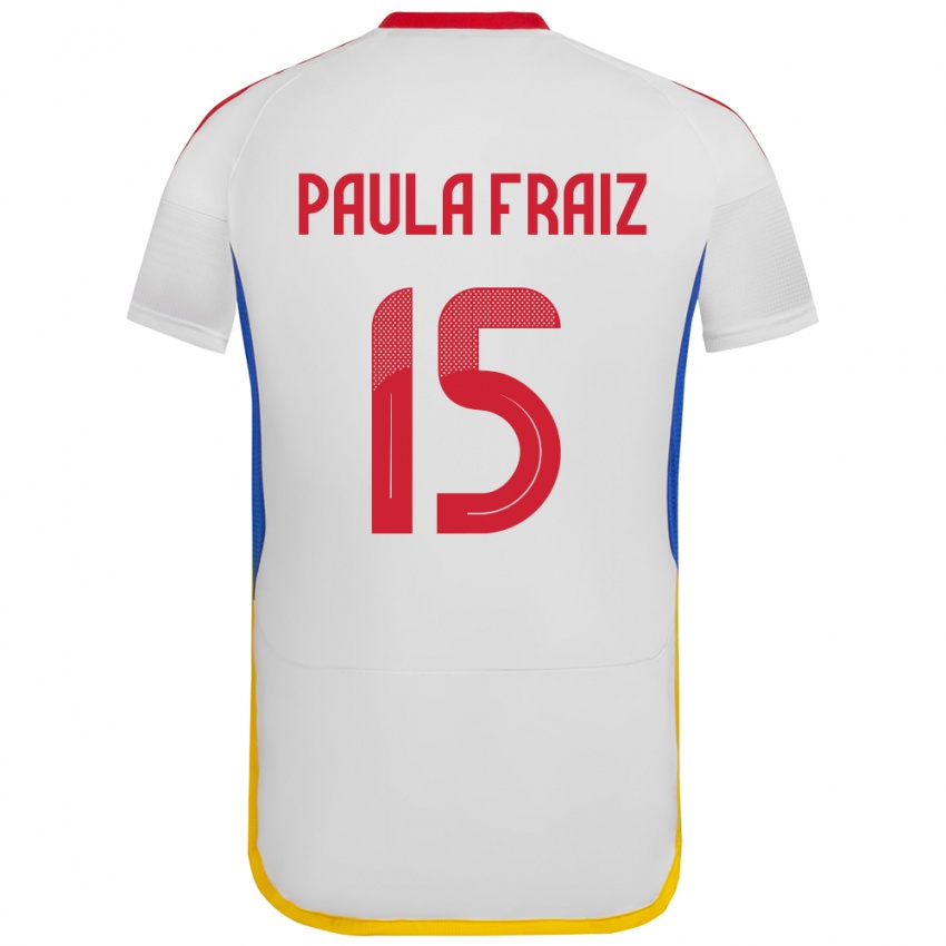 Dames Venezuela Ana Paula Fraiz #15 Wit Uitshirt Uittenue 24-26 T-Shirt