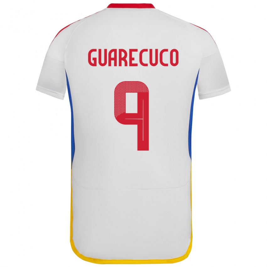 Dames Venezuela Joemar Guarecuco #9 Wit Uitshirt Uittenue 24-26 T-Shirt