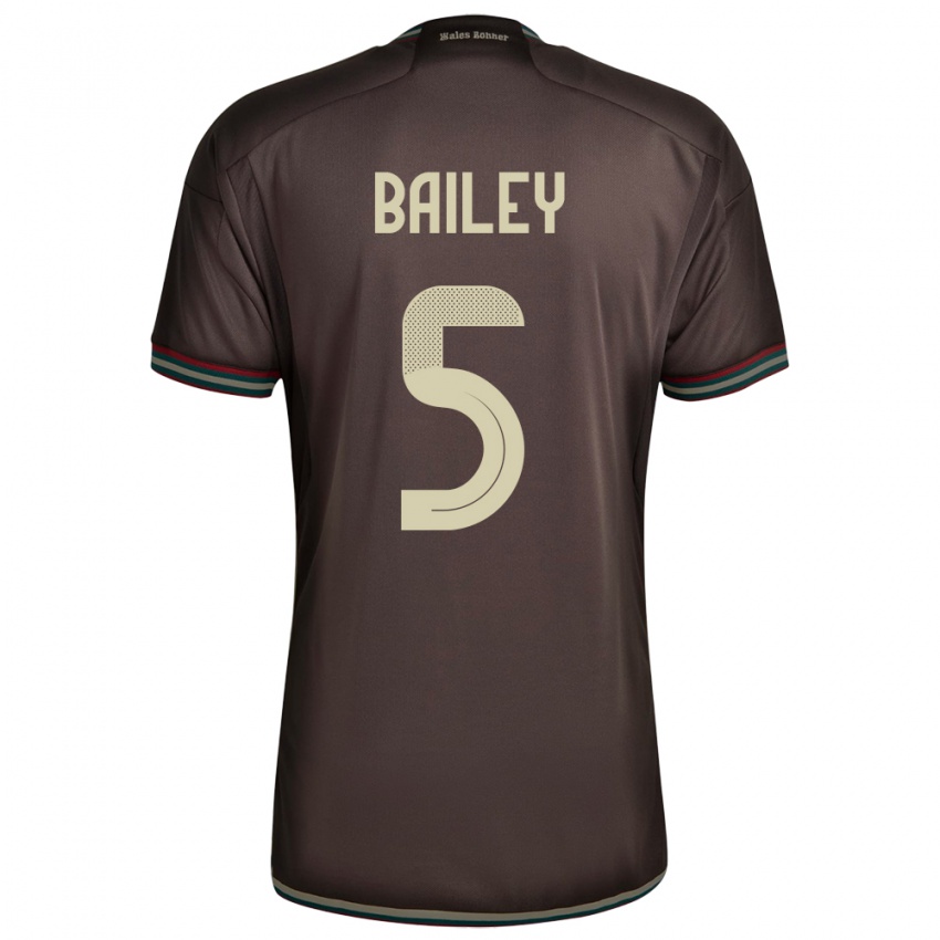 Dames Jamaica Jade Bailey #5 Nachtbruin Uitshirt Uittenue 24-26 T-Shirt