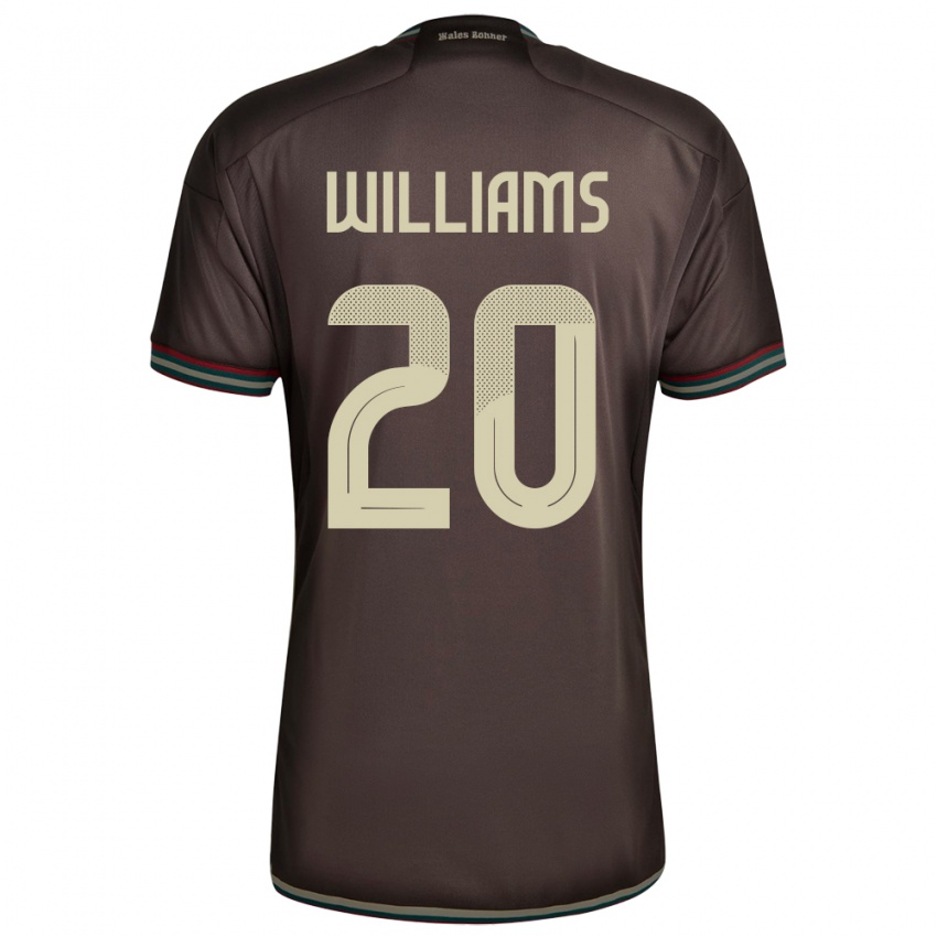 Dames Jamaica Victoria Williams #20 Nachtbruin Uitshirt Uittenue 24-26 T-Shirt