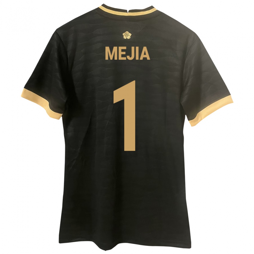 Dames Panama Luis Mejía #1 Zwart Uitshirt Uittenue 24-26 T-Shirt