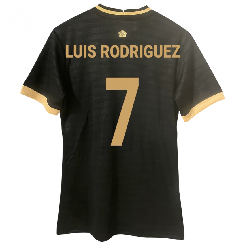 Dames Panama José Luis Rodríguez #7 Zwart Uitshirt Uittenue 24-26 T-Shirt