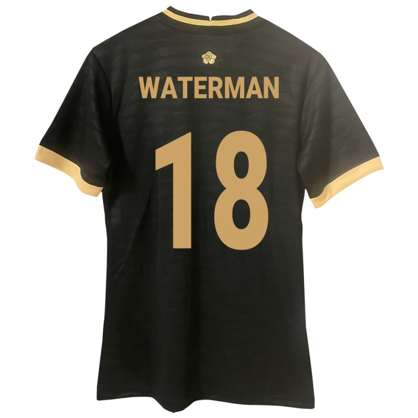 Dames Panama Cecilio Waterman #18 Zwart Uitshirt Uittenue 24-26 T-Shirt