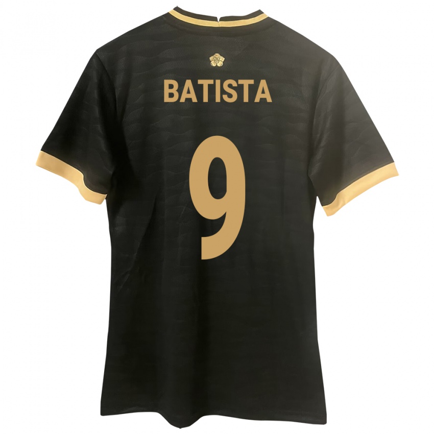 Dames Panama Yanixa Batista #9 Zwart Uitshirt Uittenue 24-26 T-Shirt