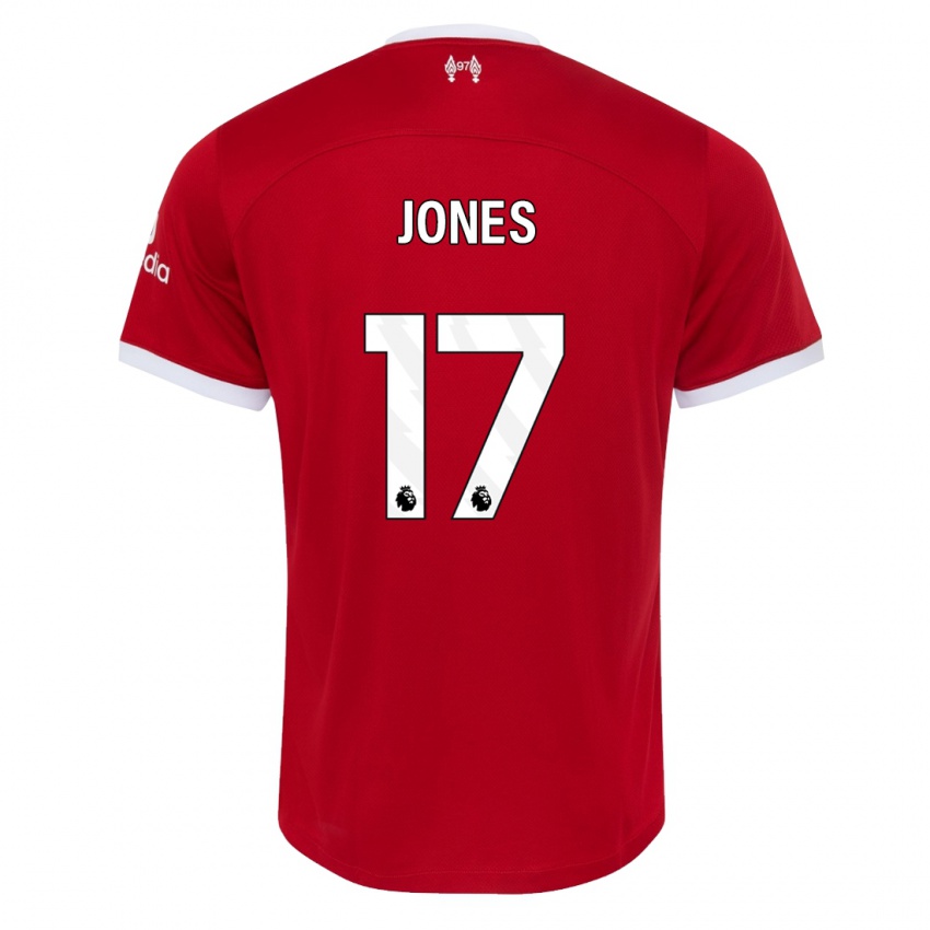 Kinderen Curtis Jones #17 Rood Thuisshirt Thuistenue 2023/24 T-Shirt