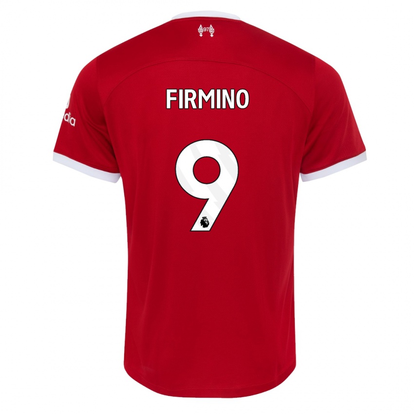 Kinderen Roberto Firmino #9 Rood Thuisshirt Thuistenue 2023/24 T-Shirt