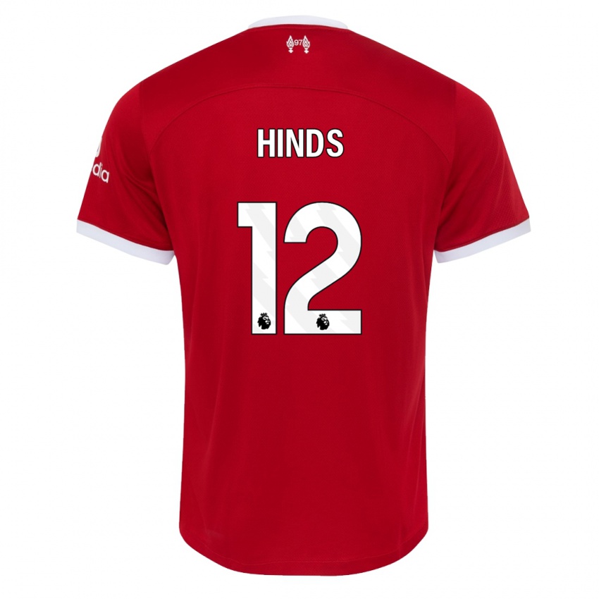 Kinderen Taylor Hinds #12 Rood Thuisshirt Thuistenue 2023/24 T-Shirt