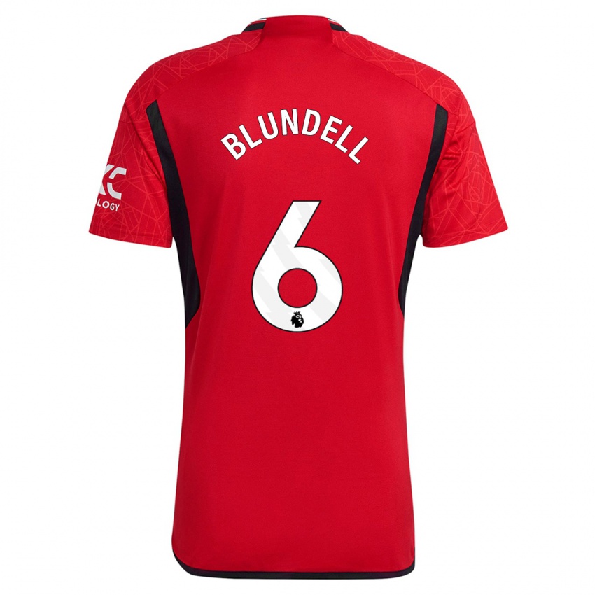 Kinderen Hannah Blundell #6 Rood Thuisshirt Thuistenue 2023/24 T-Shirt