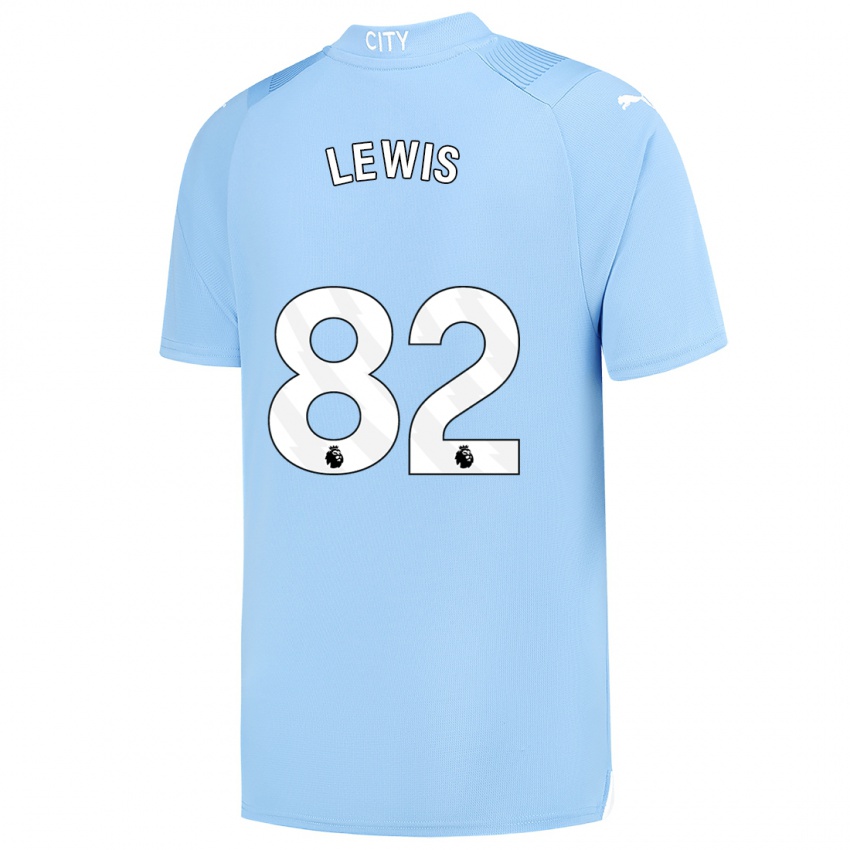 Kinderen Rico Lewis #82 Lichtblauw Thuisshirt Thuistenue 2023/24 T-Shirt