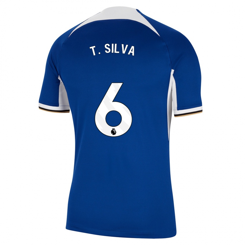 Kinderen Thiago Silva #6 Blauw Thuisshirt Thuistenue 2023/24 T-Shirt