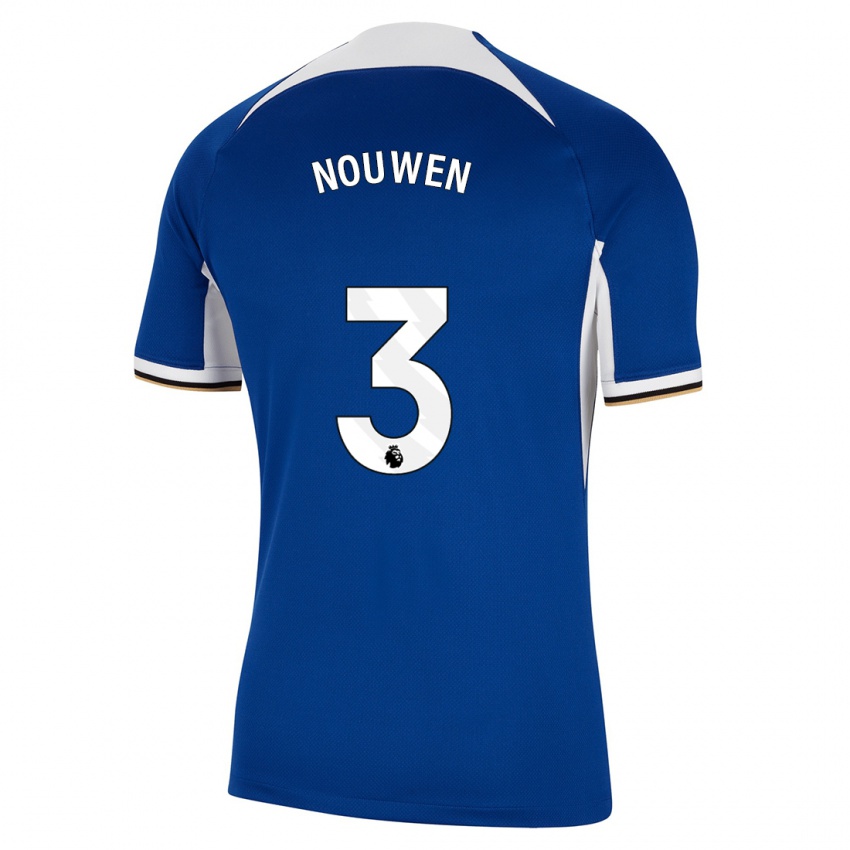Kinderen Aniek Nouwen #3 Blauw Thuisshirt Thuistenue 2023/24 T-Shirt