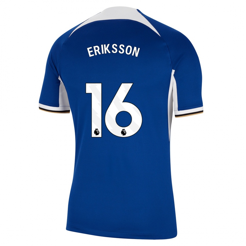 Kinderen Magdalena Eriksson #16 Blauw Thuisshirt Thuistenue 2023/24 T-Shirt