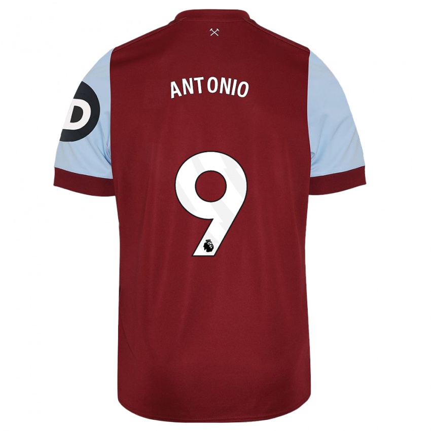 Kinderen Michail Antonio #9 Kastanjebruin Thuisshirt Thuistenue 2023/24 T-Shirt