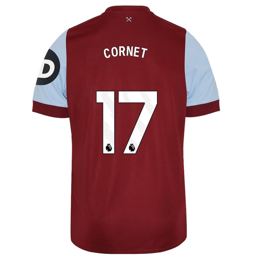 Kinderen Maxwel Cornet #17 Kastanjebruin Thuisshirt Thuistenue 2023/24 T-Shirt