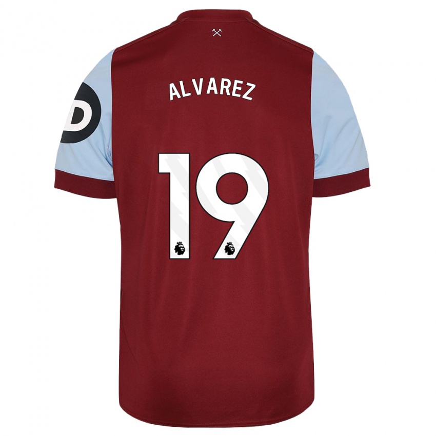 Kinderen Edson Alvarez #19 Kastanjebruin Thuisshirt Thuistenue 2023/24 T-Shirt