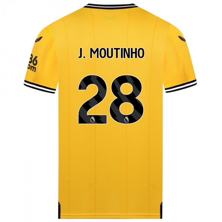 Kinderen Joao Moutinho #28 Geel Thuisshirt Thuistenue 2023/24 T-Shirt