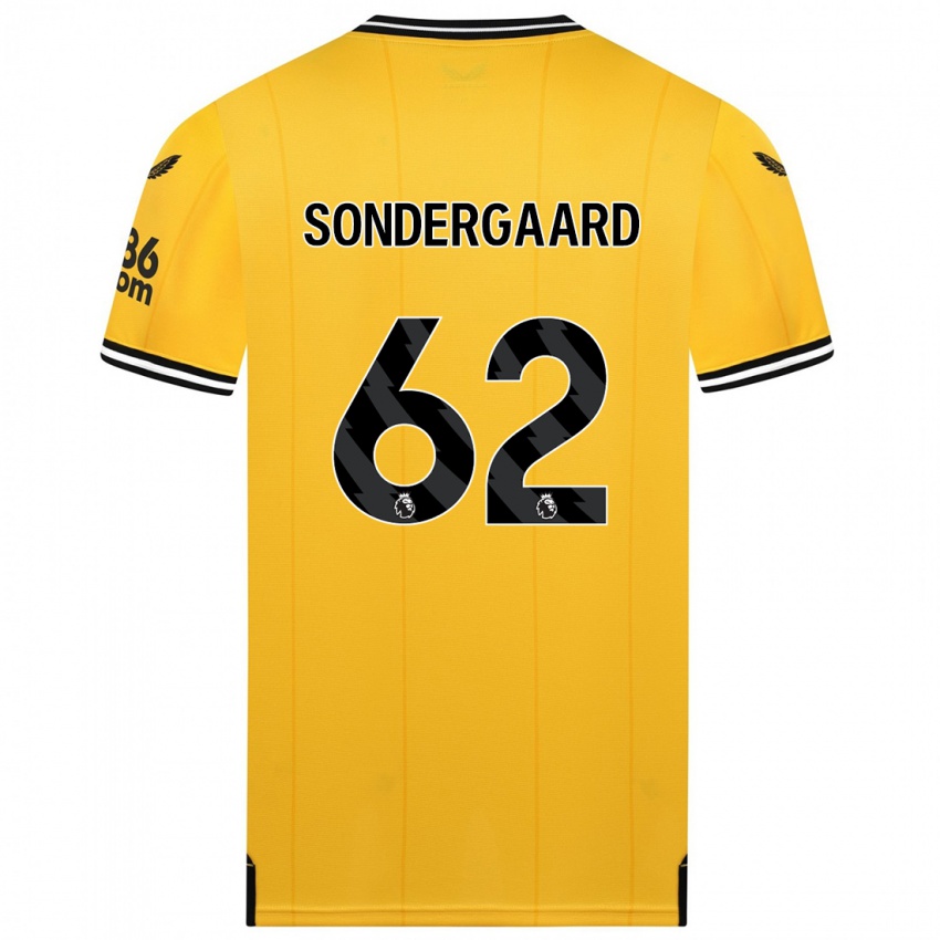 Kinderen Andreas Sondergaard #62 Geel Thuisshirt Thuistenue 2023/24 T-Shirt