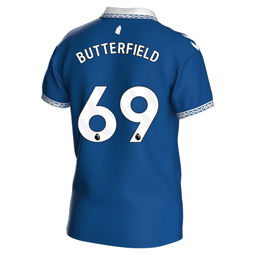 Kinderen Luke Butterfield #69 Koningsblauw Thuisshirt Thuistenue 2023/24 T-Shirt