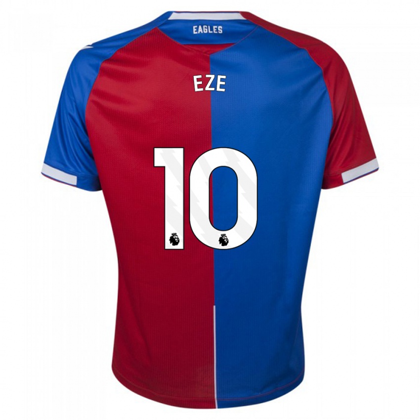 Kinderen Eberechi Eze #10 Rood Blauw Thuisshirt Thuistenue 2023/24 T-Shirt