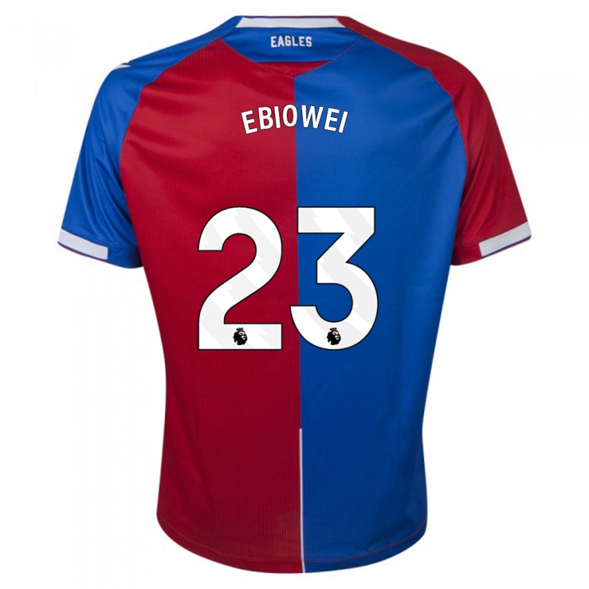 Kinderen Malcolm Ebiowei #23 Rood Blauw Thuisshirt Thuistenue 2023/24 T-Shirt