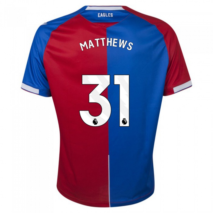 Kinderen Remi Matthews #31 Rood Blauw Thuisshirt Thuistenue 2023/24 T-Shirt