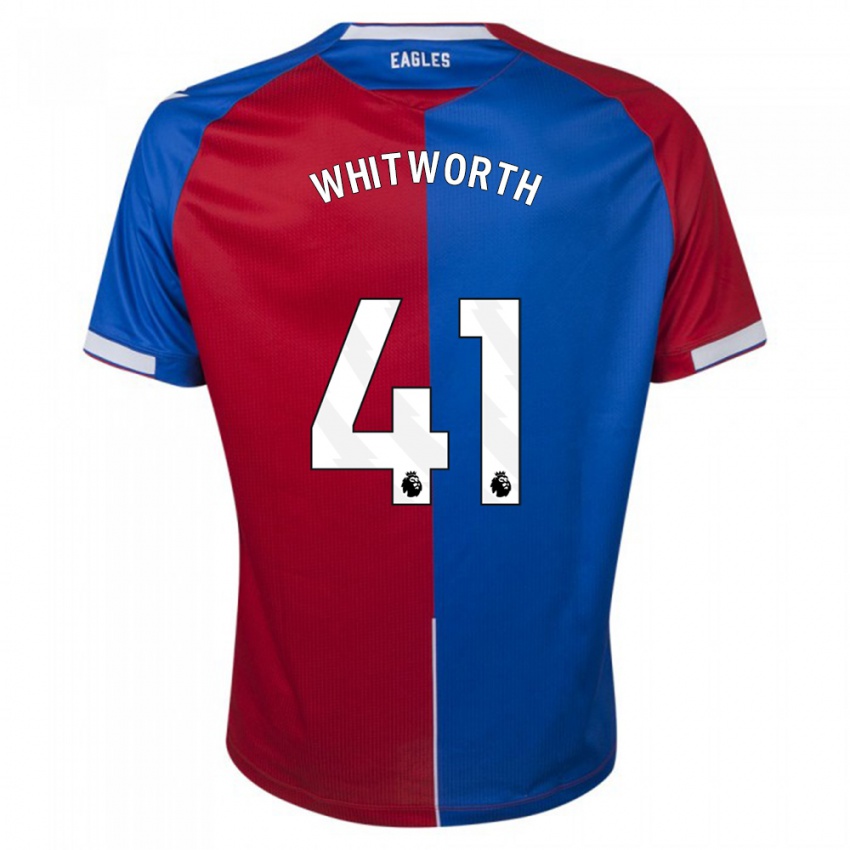 Kinderen Joe Whitworth #41 Rood Blauw Thuisshirt Thuistenue 2023/24 T-Shirt