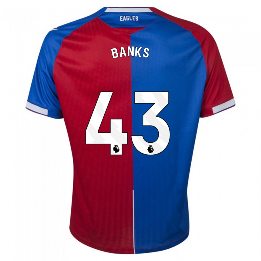 Kinderen Scott Banks #43 Rood Blauw Thuisshirt Thuistenue 2023/24 T-Shirt