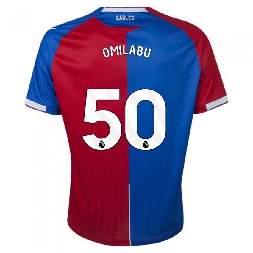 Kinderen David Omilabu #50 Rood Blauw Thuisshirt Thuistenue 2023/24 T-Shirt