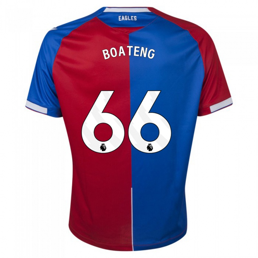 Kinderen David Boateng #66 Rood Blauw Thuisshirt Thuistenue 2023/24 T-Shirt