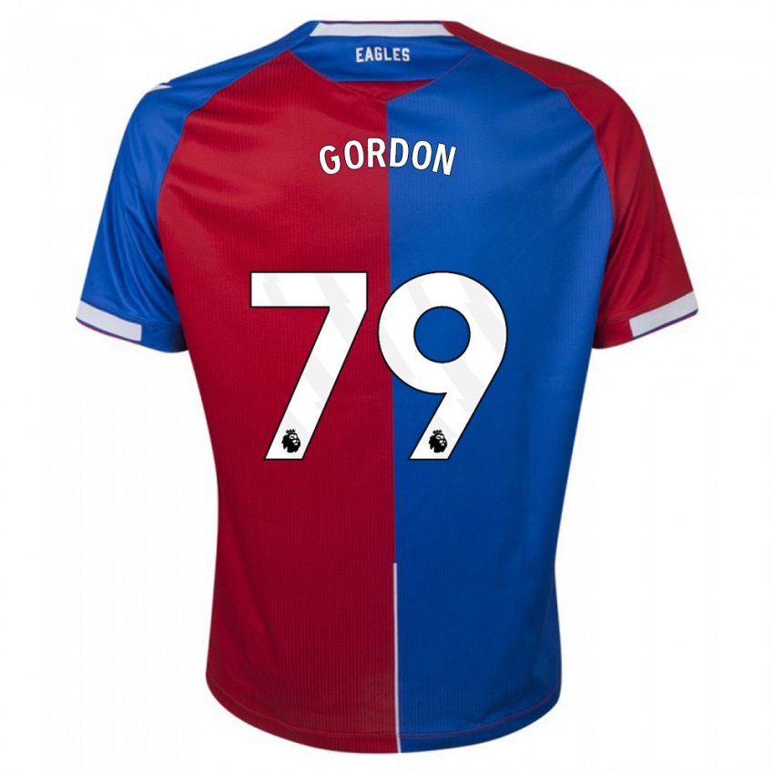 Kinderen John-Kymani Gordon #79 Rood Blauw Thuisshirt Thuistenue 2023/24 T-Shirt