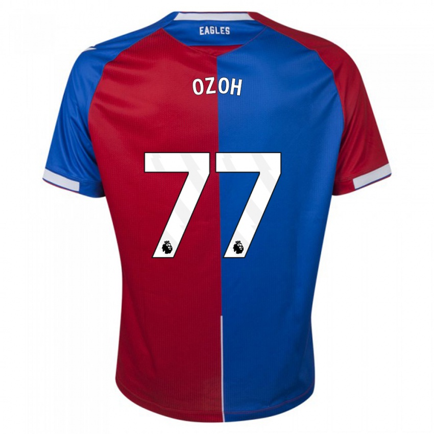 Kinderen David Ozoh #77 Rood Blauw Thuisshirt Thuistenue 2023/24 T-Shirt