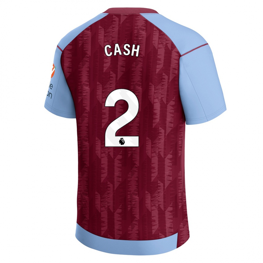 Kinderen Matty Cash #2 Claret Blauw Thuisshirt Thuistenue 2023/24 T-Shirt