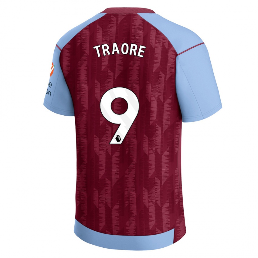 Kinderen Bertrand Traoré #9 Claret Blauw Thuisshirt Thuistenue 2023/24 T-Shirt