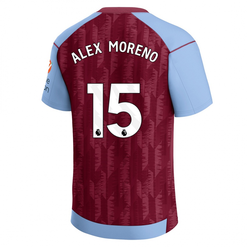 Kinderen Álex Moreno #15 Claret Blauw Thuisshirt Thuistenue 2023/24 T-Shirt