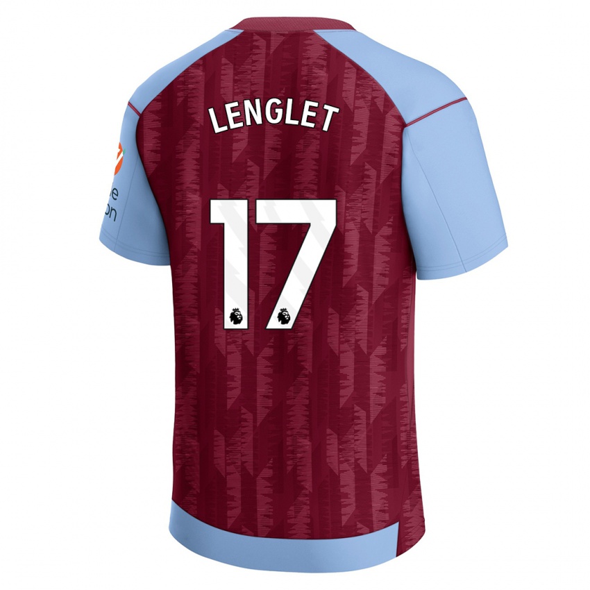 Kinderen Clement Lenglet #17 Claret Blauw Thuisshirt Thuistenue 2023/24 T-Shirt