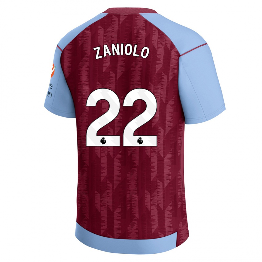 Kinderen Nicolo Zaniolo #22 Claret Blauw Thuisshirt Thuistenue 2023/24 T-Shirt