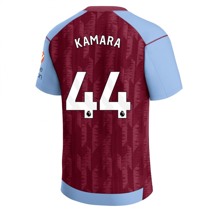 Kinderen Boubacar Kamara #44 Claret Blauw Thuisshirt Thuistenue 2023/24 T-Shirt