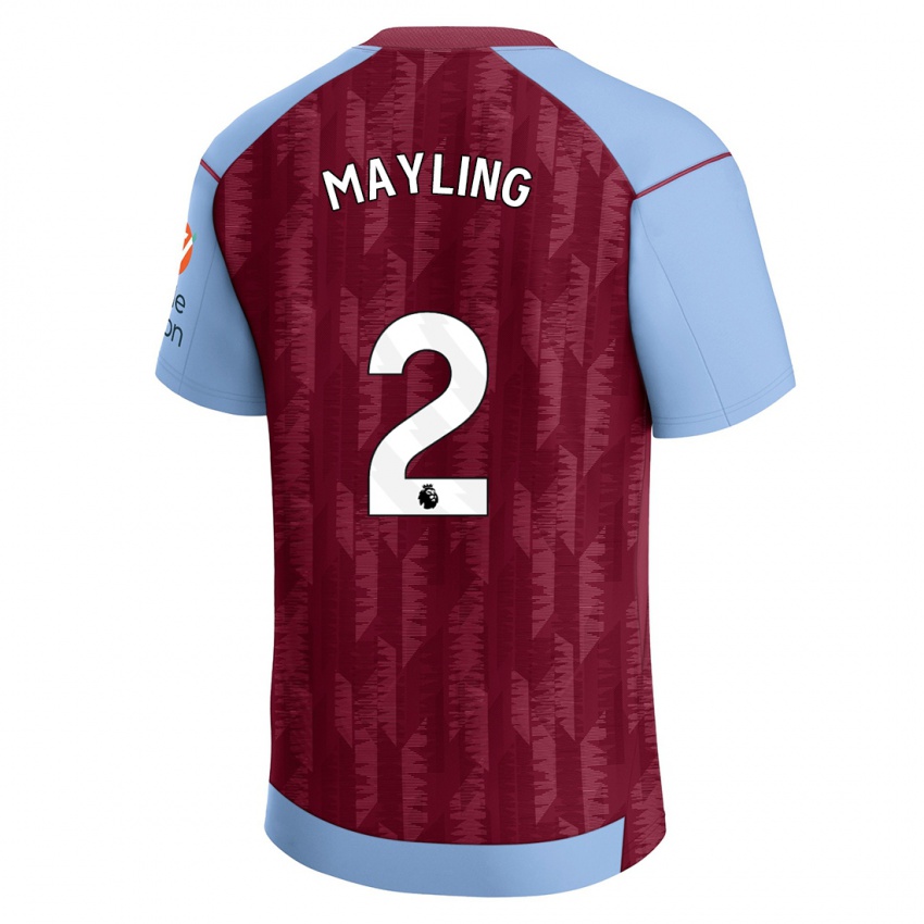 Kinderen Sarah Mayling #2 Claret Blauw Thuisshirt Thuistenue 2023/24 T-Shirt