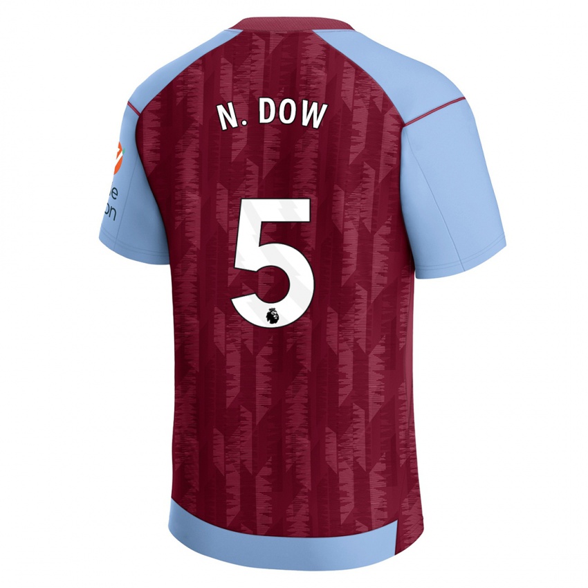 Kinderen Elisha N'dow #5 Claret Blauw Thuisshirt Thuistenue 2023/24 T-Shirt