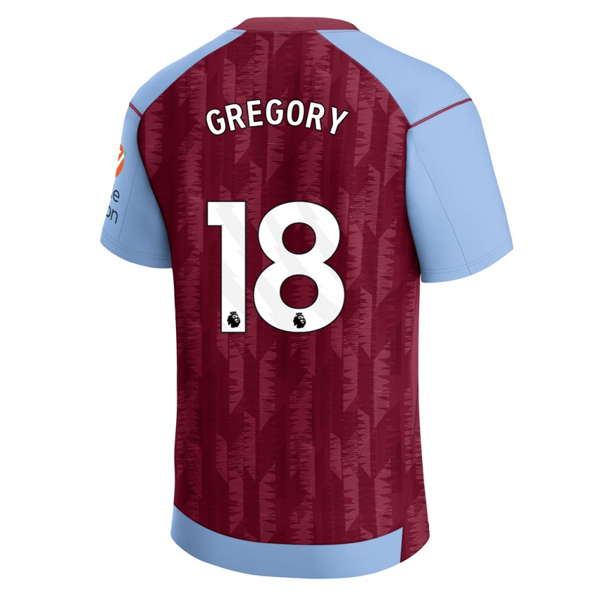 Kinderen Freya Gregory #18 Claret Blauw Thuisshirt Thuistenue 2023/24 T-Shirt