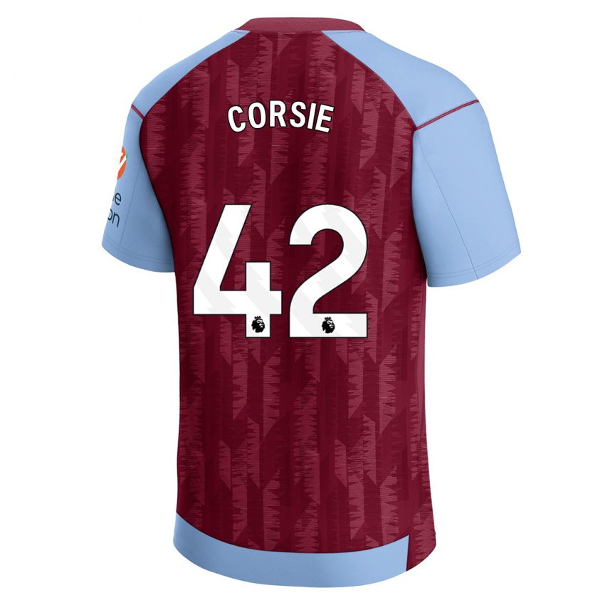 Kinderen Rachel Corsie #42 Claret Blauw Thuisshirt Thuistenue 2023/24 T-Shirt