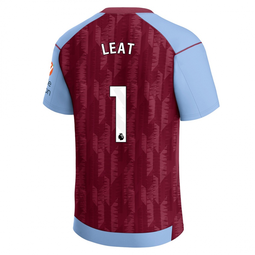 Kinderen Anna Leat #1 Claret Blauw Thuisshirt Thuistenue 2023/24 T-Shirt