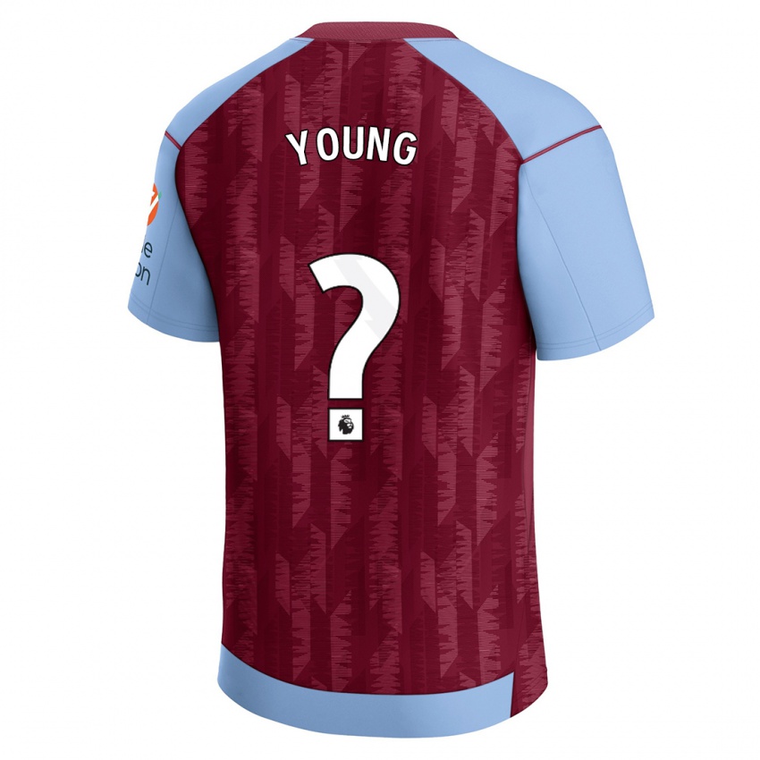 Kinderen Brad Young #9 Claret Blauw Thuisshirt Thuistenue 2023/24 T-Shirt