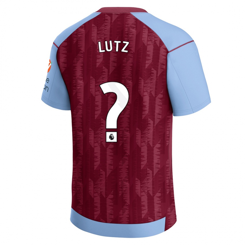 Kinderen Charlie Lutz #0 Claret Blauw Thuisshirt Thuistenue 2023/24 T-Shirt