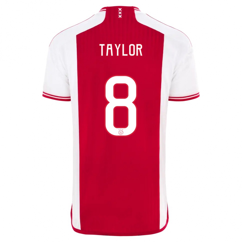 Kinderen Kenneth Taylor #8 Rood Wit Thuisshirt Thuistenue 2023/24 T-Shirt