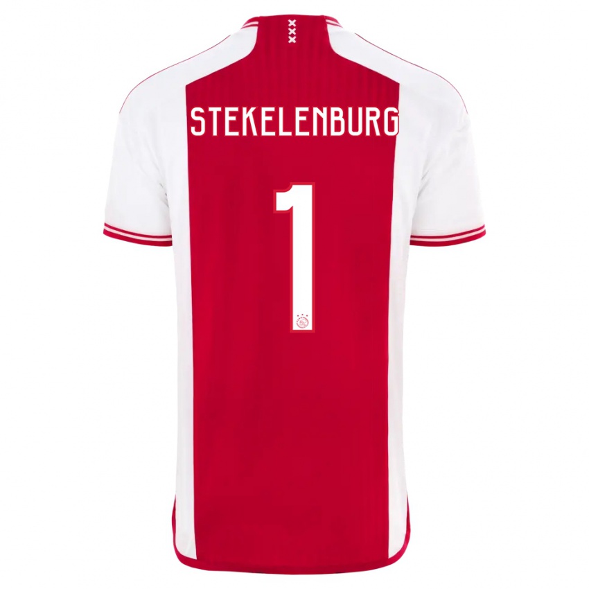 Kinderen Maarten Stekelenburg #1 Rood Wit Thuisshirt Thuistenue 2023/24 T-Shirt