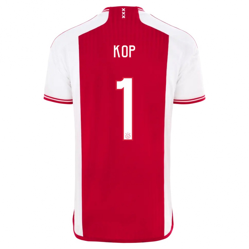 Kinderen Lize Kop #1 Rood Wit Thuisshirt Thuistenue 2023/24 T-Shirt