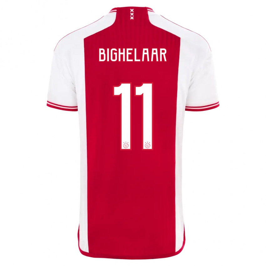 Kinderen Marjolijn Van Den Bighelaar #11 Rood Wit Thuisshirt Thuistenue 2023/24 T-Shirt