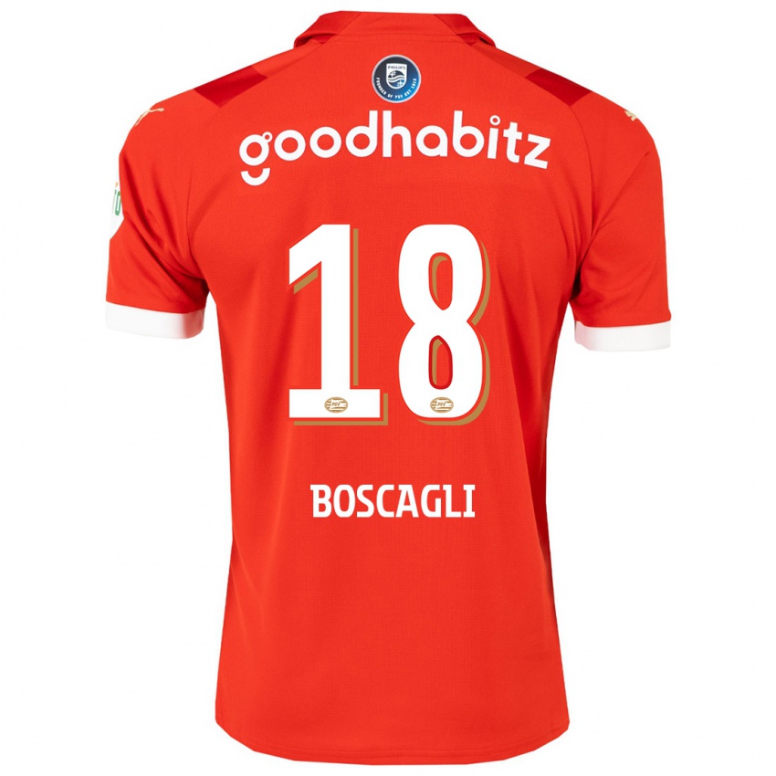 Kinderen Olivier Boscagli #18 Rood Thuisshirt Thuistenue 2023/24 T-Shirt